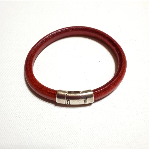 Men's Bracelet Regaliz Brown Leather Silver Clasp - Picture 2 of 10